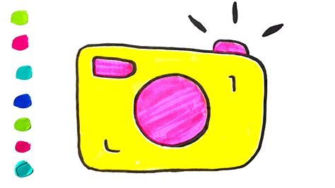 How To Draw Cute Camera Easy Drawing For Kids Youtube