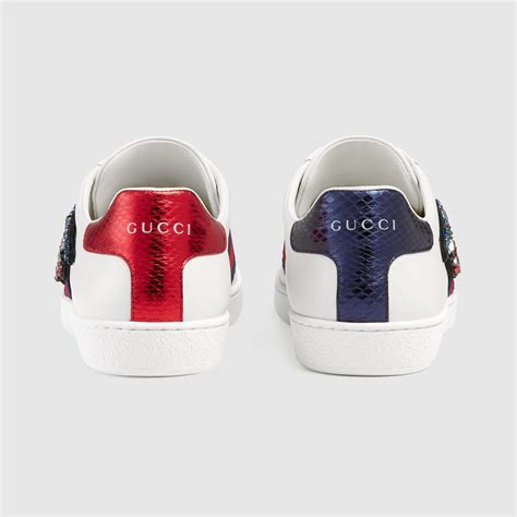 Ace Embroidered Low Top Sneaker Gucci Womens Sneakers 460203a38g09161