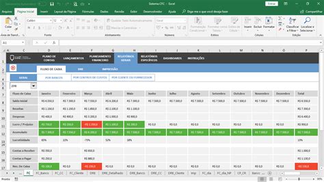 Sistema De Controle Financeiro Completo Em Excel 40 Planilhas Em Excel
