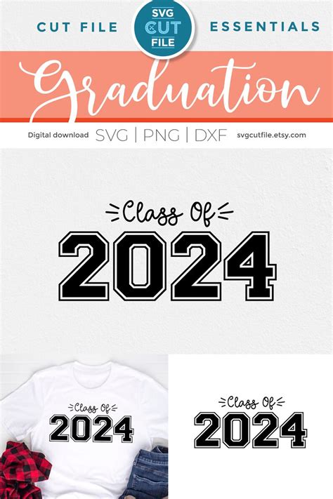 Class Of 2024 Svg Cute 2024 Grad Svg 2024 Graduation Svg Etsy