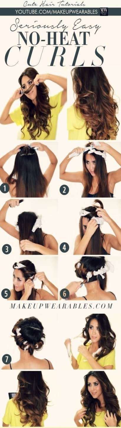 This rebellious hairstyle aims to get you as close to a mohawk as possible but without shaving the sides of your head. 59 Ideas for hair easy curls sleep | Hair styles, Heatless ...