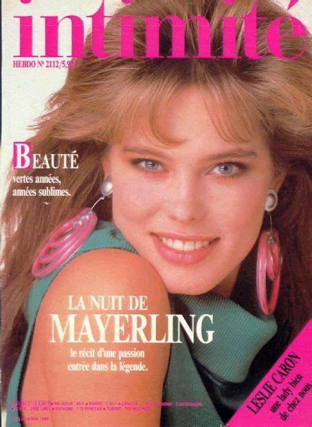 Renée Simonsen Intimité Magazine Cover France 2 May 1986 Renee