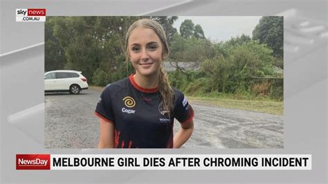 a 13 year old girl dies after chroming incident the australian