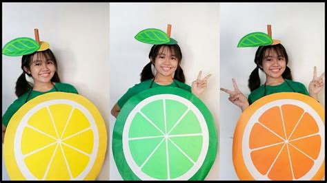 Citrus Costumes Lemon Lime Orange Diy Fruit Costumes Made Of