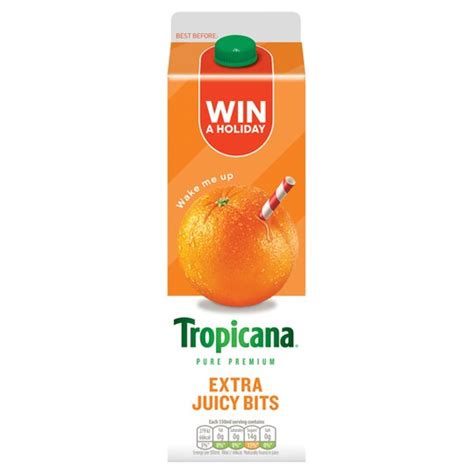 Tropicana Orange Juice With Extra Juicy Bits 950ml Tesco Groceries