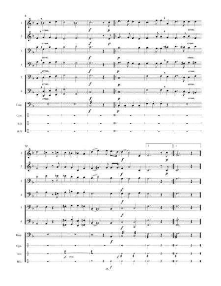 Denmark The Two National Anthems Free Music Sheet