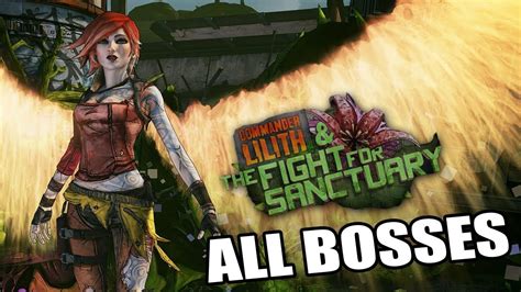 Borderlands 2 Fight For Sanctuary Dlc All Bosses With Cutscenes Hd 1080p60 Pc Youtube