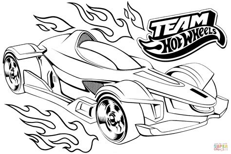 You are able to download this photo, click on download image and save picture to your tablet. Team Hot Wheels coloring page | Free Printable Coloring Pages