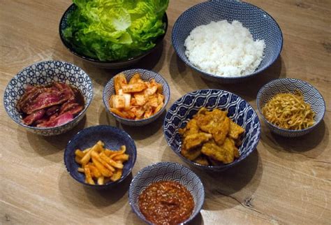 Korean Food Photo Yummy Korean Meal On The Table