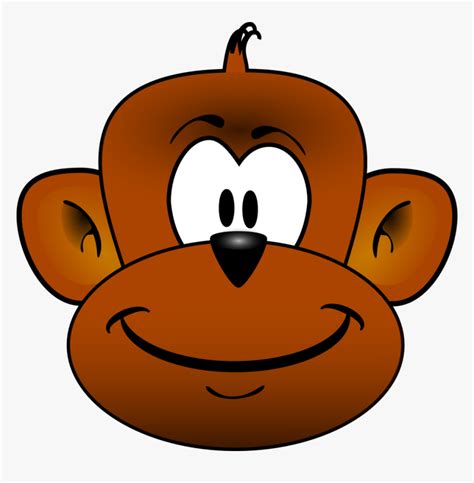 Baby Monkey Face Clip Art Monkey Head Clipart Hd Png Download Kindpng