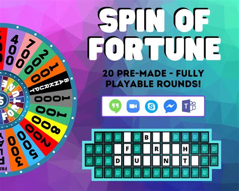 Virtual Screenshare Games Wheel Of Fortune Zoom Games Party Games