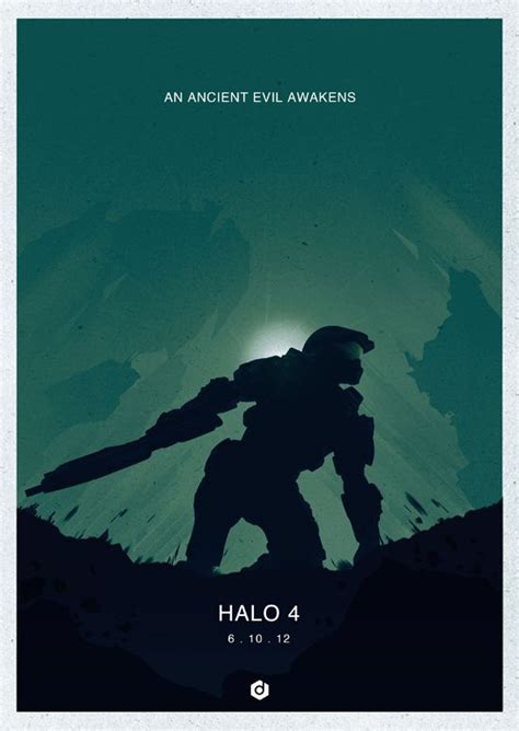 Halo 4 Minimalist Posters By Doaly Doal Via Behance Video Game Tester