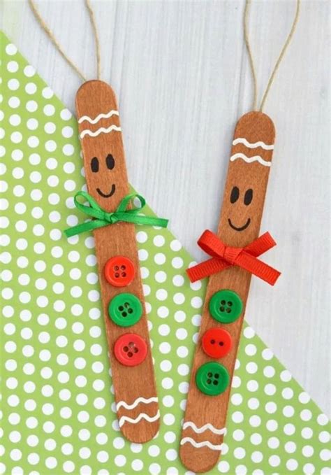 20 Christmas Ornament Popsicle Stick Homemade Christmas Crafts Diy