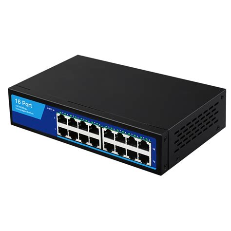 High Quality 16 Ports Ethernet Switch 10100mbps Fast Network Lan Rj45