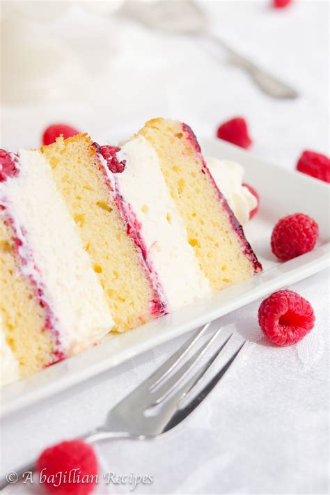Raspberries N Cream Cake A Bajillian Recipes Recipe Vanilla Cake Recipe Almond Cakes