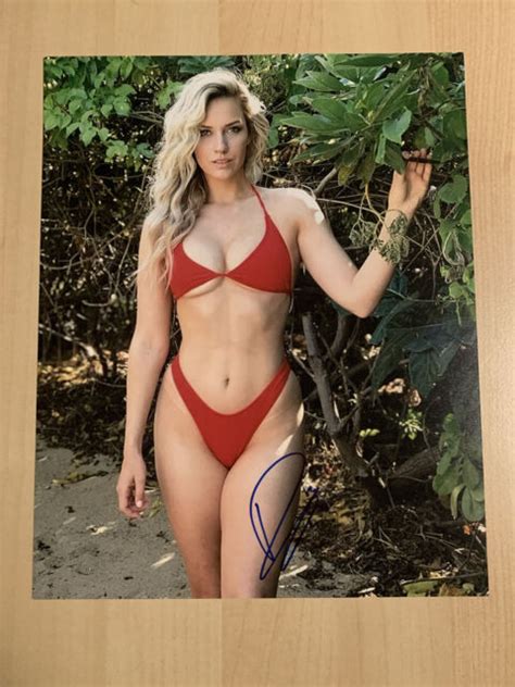 Paige Spiranac Signed Autograph X Photo Sexy Youtube Golf Babe Porn Sex Picture