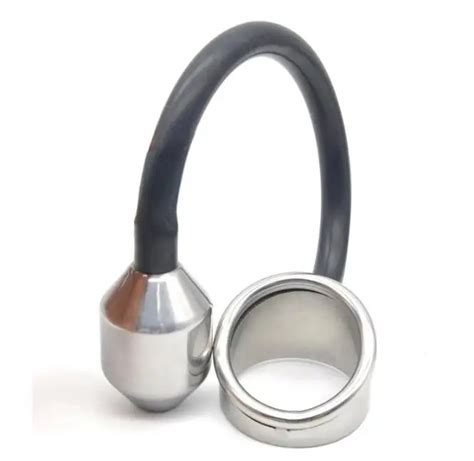 Male Stainless Steel Prostate Stimulation Anal Plug With Cock Ring