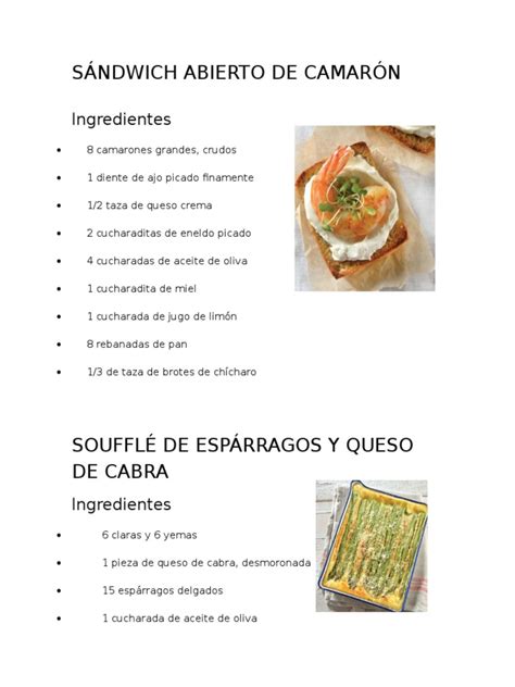 20 Recetas De Cocina Cocina Preparación De Comida Y Bebida Prueba