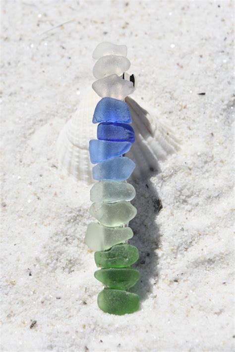 Genuine Surf Tumbled Rainbow Sea Glass French Barrette Hair Etsy
