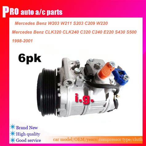Auto Ac Compressor For Car Benz W203 S203 C209 W211 W220 R230 Clk320