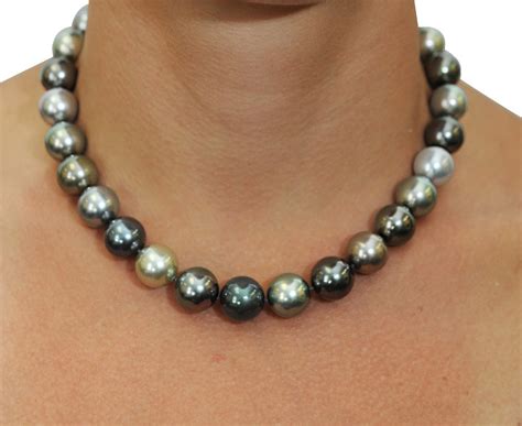 Mm Tahitian Multicolor Pearl Necklace AAAA Quality
