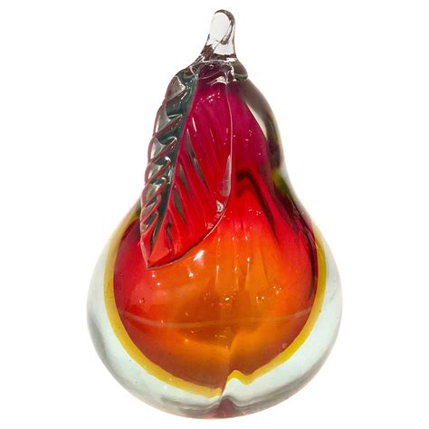 Italian Murano Glass Fruit Pair For Sale At 1stdibs