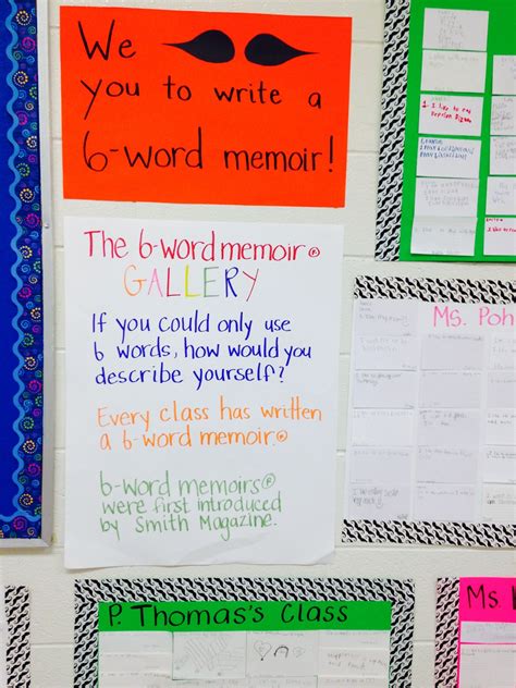 Six Word Memoirs Six Word Memoirs Six Word Montessori Elementary School