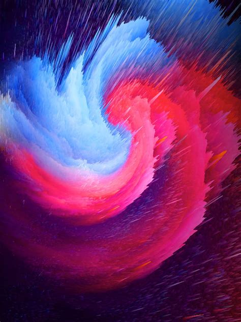 3d Swirl Abstract Red Blue Gradient Background 3d Swirl Background