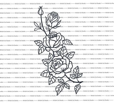 Svg Rose Vine Svg Flower Cut Files For Cricut And Silhouette Roses