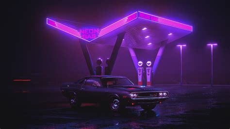 Are you seeking dark purple desktop wallpaper? Vaporwave Purple Neon Lights Night Darkness 4K HD ...
