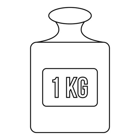 Illustration Represents A Weight Of One Kilogram Unit Of Measurement