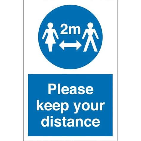 Please Keep Your Distance Signs From Key Signs Uk