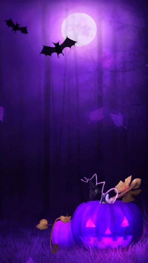 Purple Halloween Wallpaper Iphone 640x1136 Wallpaper