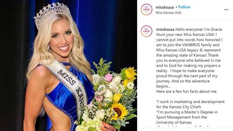 Gracie Hunt Daughter Of Kc Chiefs Ceo Crowned Miss Kansas Kansas City Star