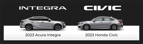 2023 Acura Integra Vs 2022 Honda Civic Comparison Mcgrath Acura Westmont