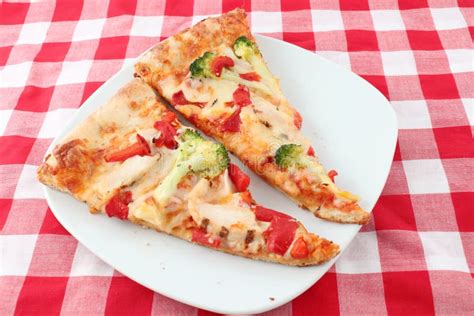 Two Slices Of Pizza Stock Image Image Of Pizza Pizzas 12338729