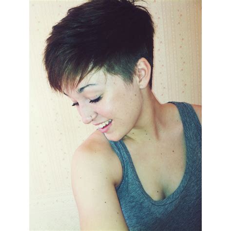 Nose Ring Pixie Cut Undercut Freckles Hair And Nails Pinterest