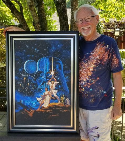 Greg Hildebrandt With His Iconic Star Wars Painting Pic Found On