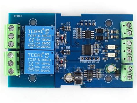 Dual Modbus Relay Module 2bit Modbus Rtu Switch Signal Input Output