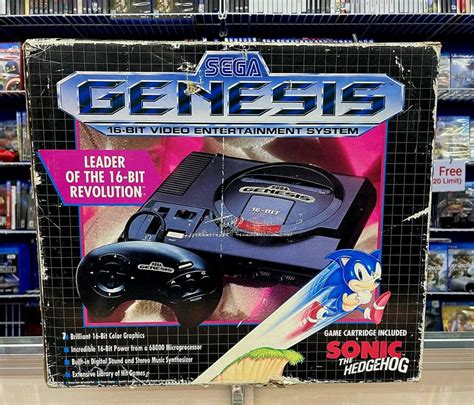 Sega Genesis Model 1 Console Complete In Box Movie Galore