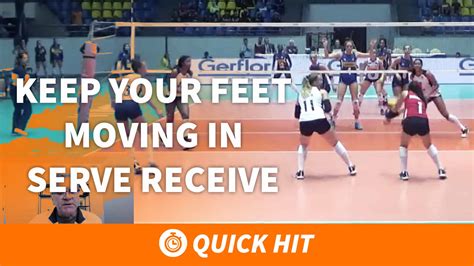 Keep Your Feet Moving In Serve Receive The Art Of Coaching Volleyball