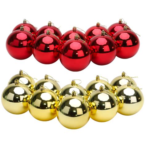 10 Extra Large 100mm Colour Christmas Baubles Christmas Tree