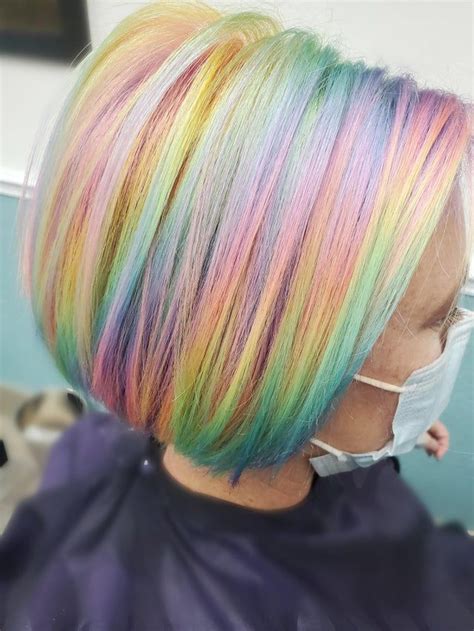 Rainbows Are My Thing🌈 Fancyfollicles Rainbow Hair Color Pastel
