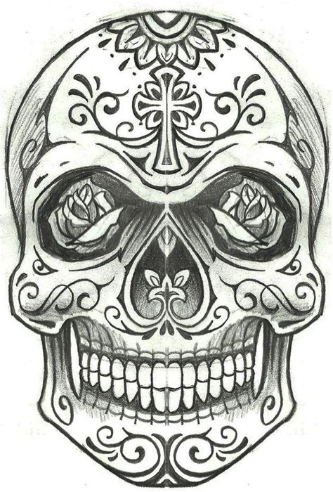 Pin By Gabriel Essex On Tattoos Sugar Skull Tattoos Skull Tattoo
