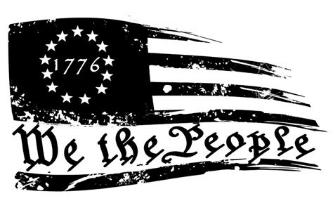﻿we The People Flag 4 Decal Arcs Self Defense