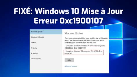 débarrasser Windows de l erreur de mise à jour xc Archives PC Erreur Fix