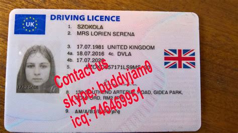 UK Driving License | Drivers license, Driving license, I'd 