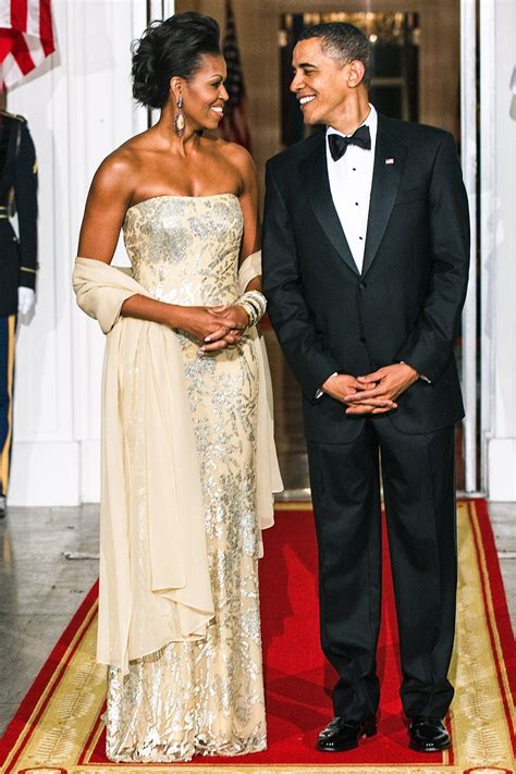 See Michelle Obamas Showstopper Of A State Dinner Gown Vanity Fair