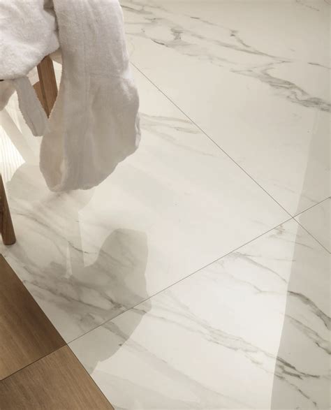 Porcelain Stoneware Wallfloor Tiles With Marble Effect Anima Calacatta