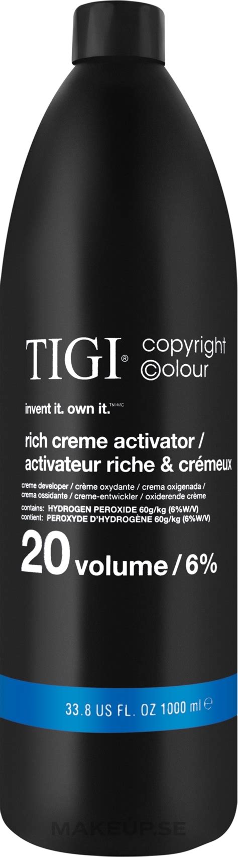 TIGI Colour Activator 20 Vol 6 Activator Makeup Se